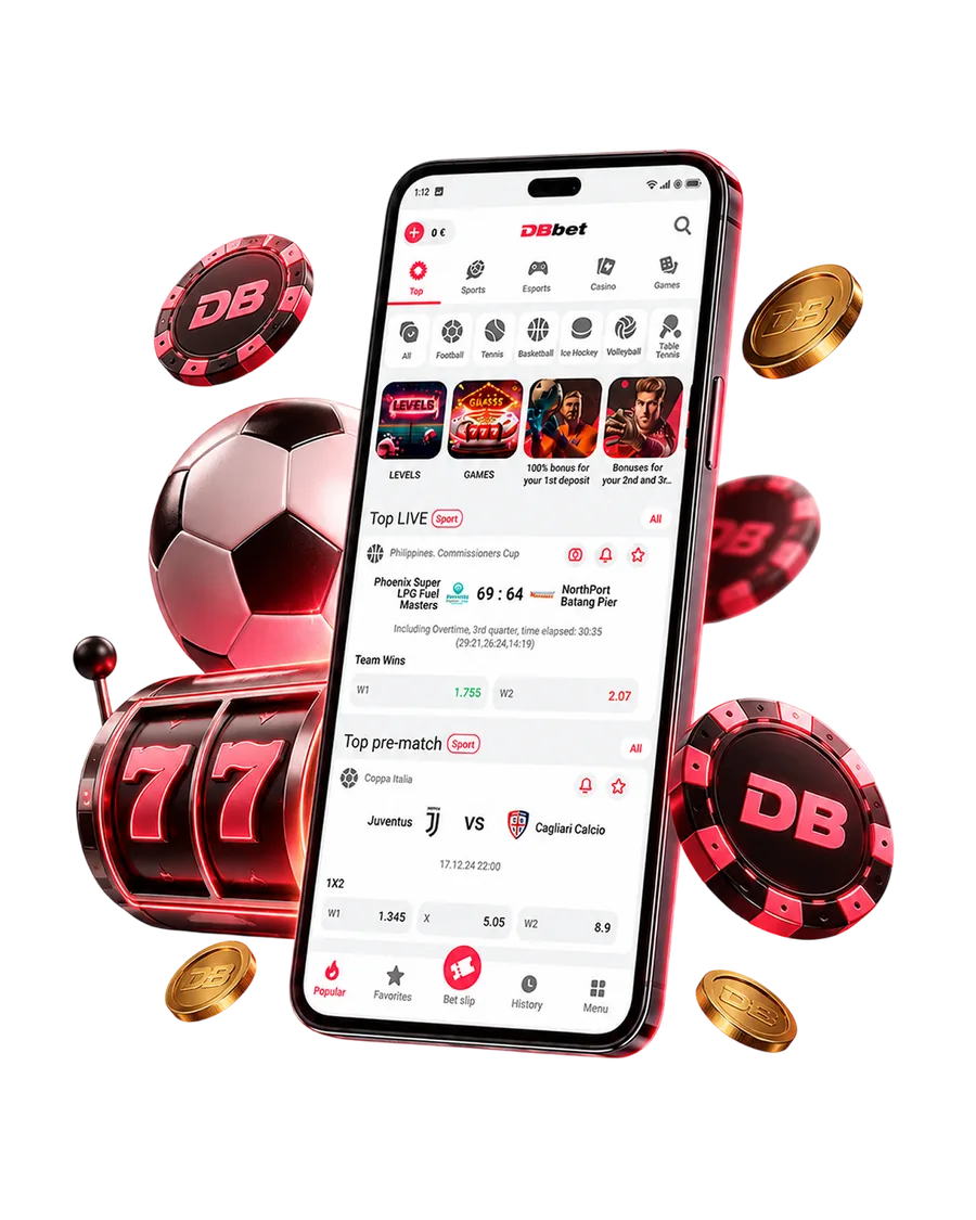 DBBet Kenya app — live sports betting and casino slots