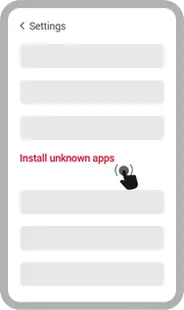 Open Settings and find Install unknown apps